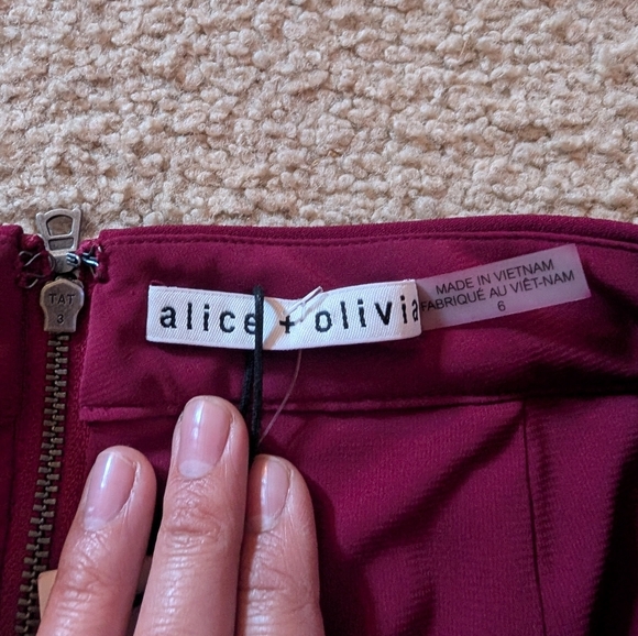 alice + Olivia Juno Ruffled A Line Miniskirt Size 6 - Picture 2 of 8